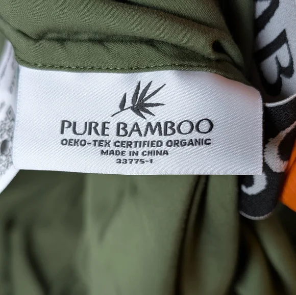 Pure Bamboo Green Queen Fitted Sheets & Flat Sheets Flowy Cooling Breathable - Picture 7 of 13